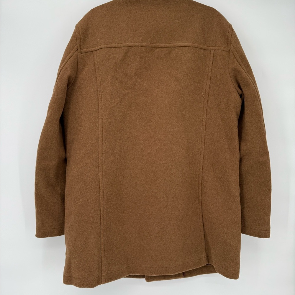 Cole Haan Signature Beige Tan Men’s Pea Coat Size Large - Picture 8 of 13